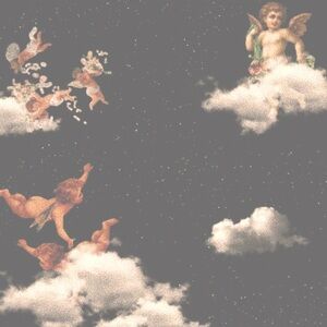 black cropped angel tee 👼 angelic energy